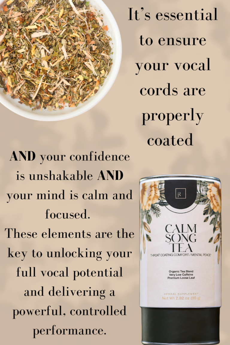 jamaRoots calm song tea for stage fright nervous singing cure