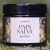 Glass jar of herbal Pain Salve + Bruising with arnica and frankincense, a natural pain relief salve for muscles, bruises, and inflammation